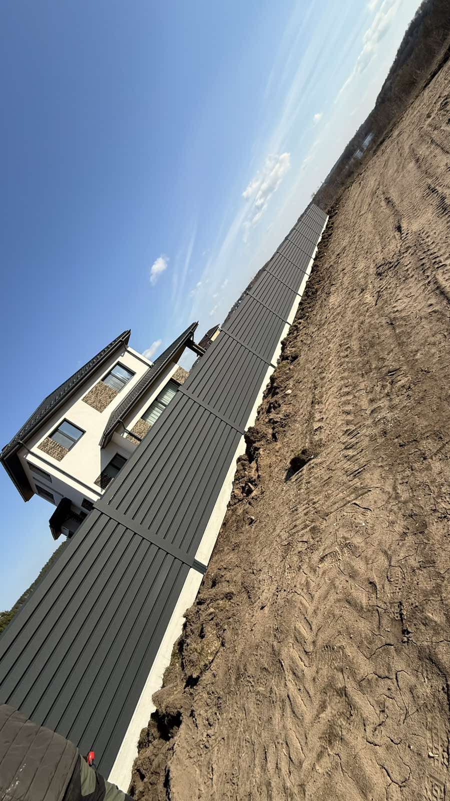 skardinė tvora – pilka