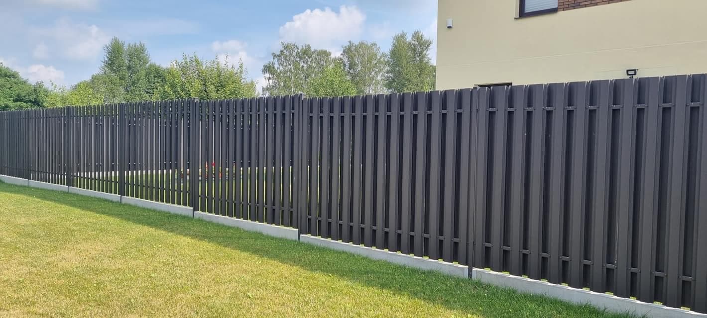skardinė tvora – pilka